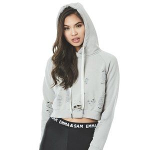 NWOT Emma & Sam/LF Cropped Hoodie - BLACK